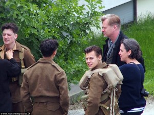 Harry Styles short hair in Dunkirk