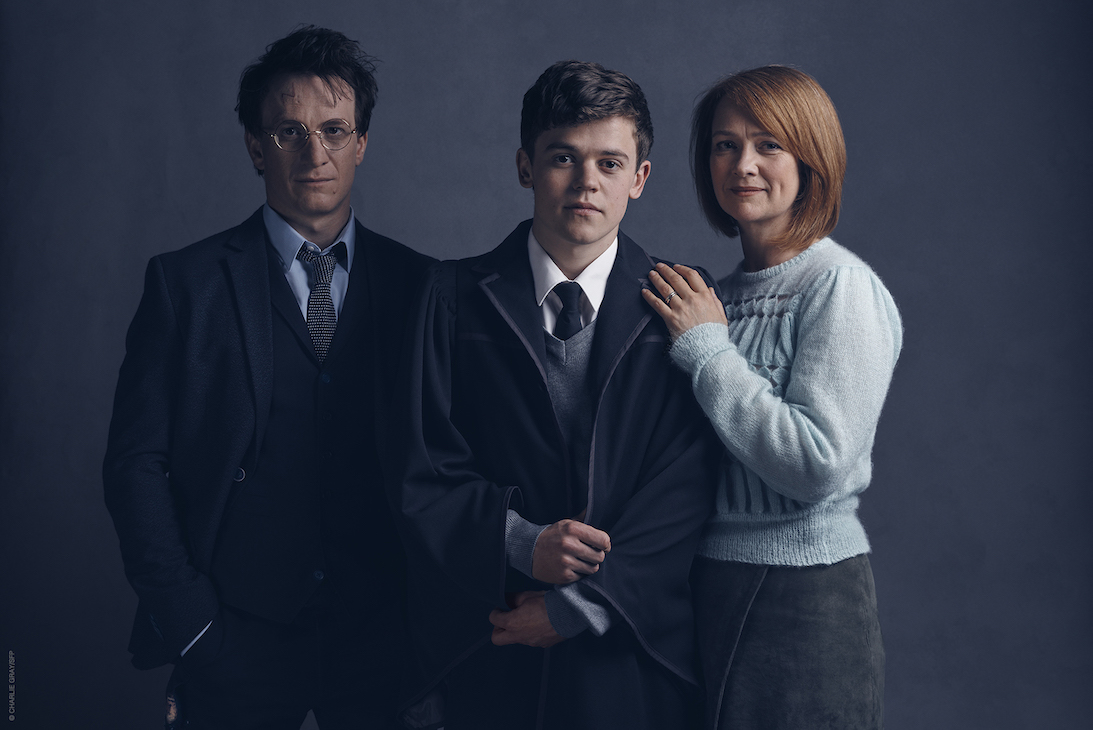 l r Harry Potter Jamie Parker Albus Potter Sam Clemmett Ginny Potter Poppy Miller LOOK: Harry's Grown Up in New 'Harry Potter and the Cursed Child' Images