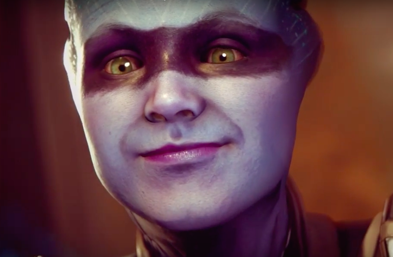 An Asari in Mass Effect: Andromeda gameplay trailer