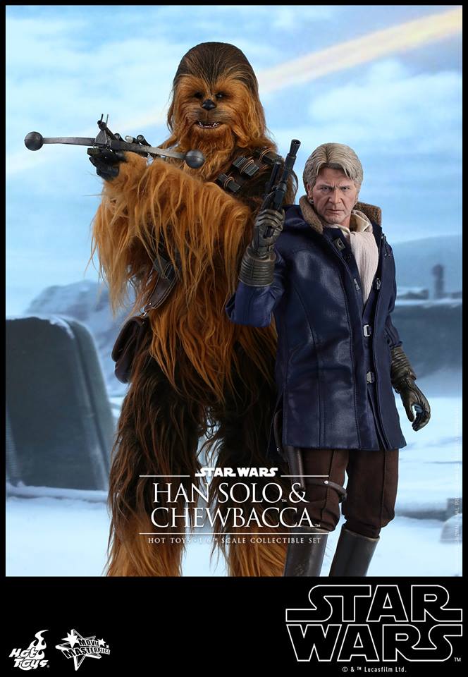 chew2 Han Solo & Chewie Get Bittersweet 'Force Awakens' Hot Toys Figs