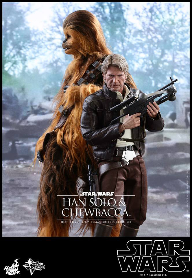 han2 Han Solo & Chewie Get Bittersweet 'Force Awakens' Hot Toys Figs