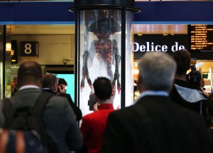 Alien at Euston Station for INDEPENDENCE DAY: RESURGENCE, London, UK, 6th June, 2016