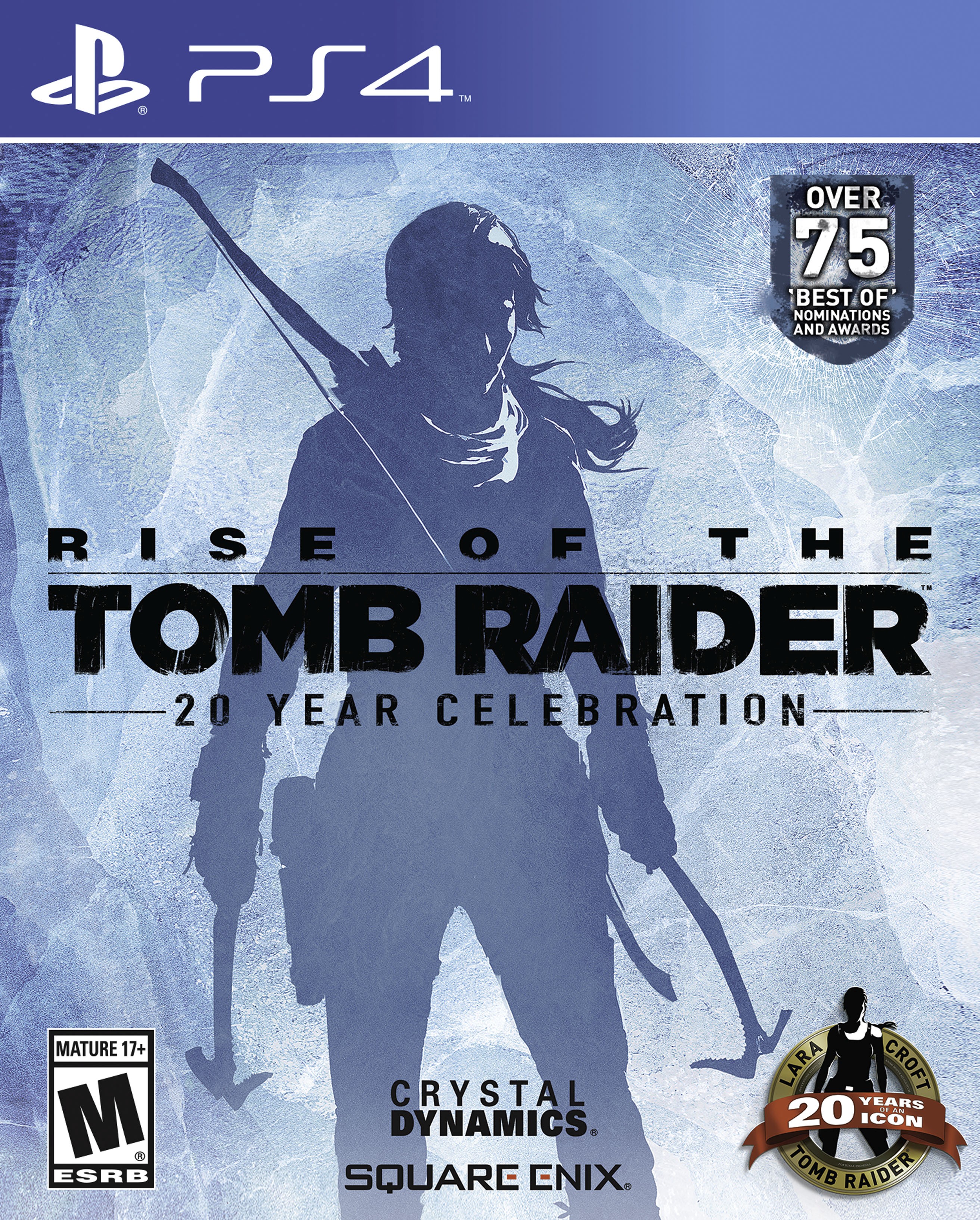 Rise of the Tomb Raider PS4 box art