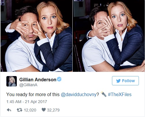 Gillian Anderson Tweet The X-Files Re-Opened for 10 Episode Series Event