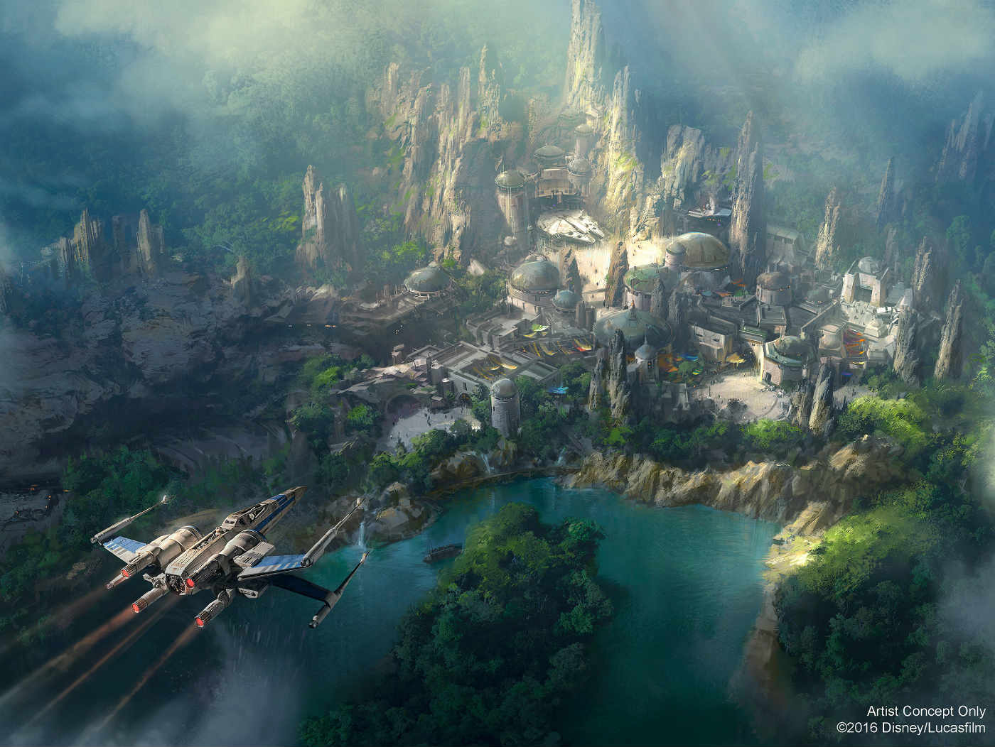Star Wars Land First Look Model Revealed by Disney Parks