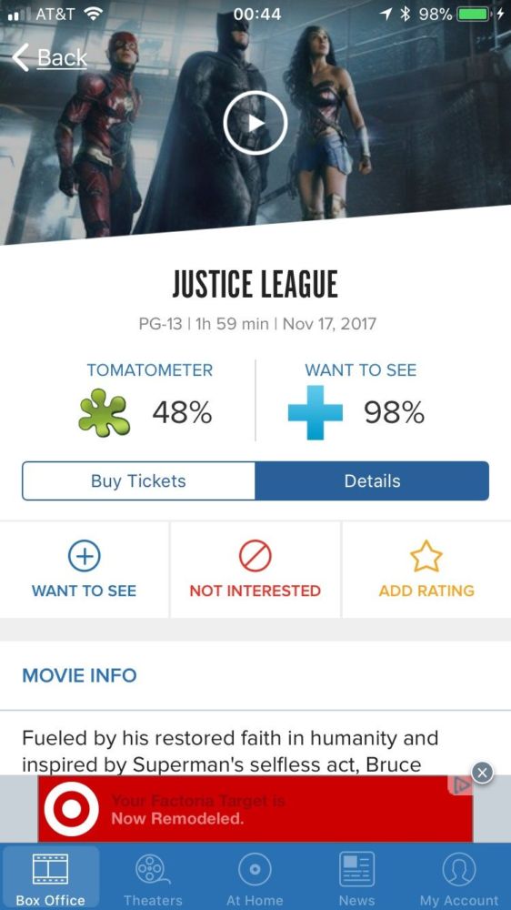 NEvEGOrcn94byy 1 1 Justice League Score Leaked & the Reaction Is Sub-par