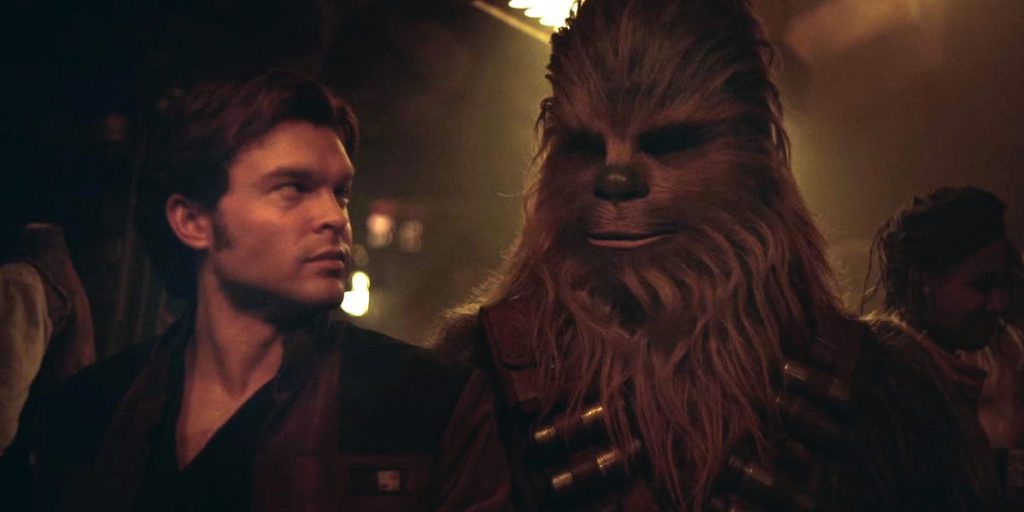 alden ehrenreich as han with chewie in solo star wars story 1 Solo: A Star Wars Story Misses It By THAT Much