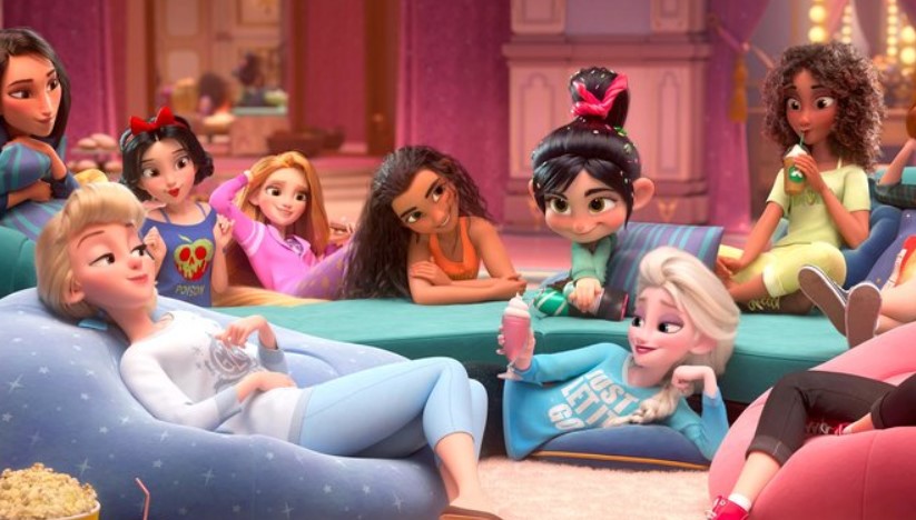 Disney Princesses Wear Pyjamas in New Photo for Wreck-It Ralph 2