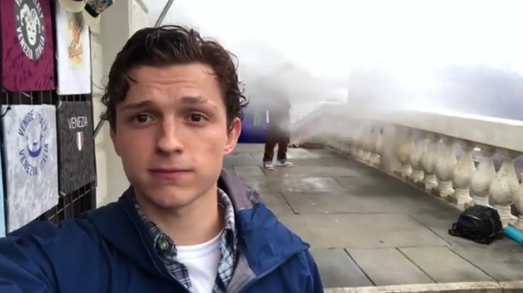 Tom Holland’s Stunt Double Gets Blasted with Water in Set Video from Spider-Man: Far from Home