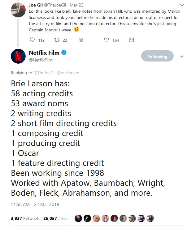 28 Netflix Brie Larson Guy Tries to Shame Brie Larson for Her First Film and Gets BURNED By Netflix