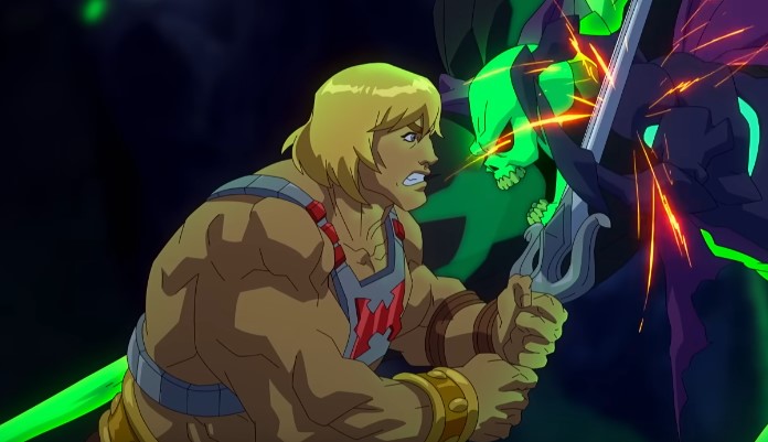 He-Man Takes on Scare Glow in Clip from Masters of the Universe: Revolution