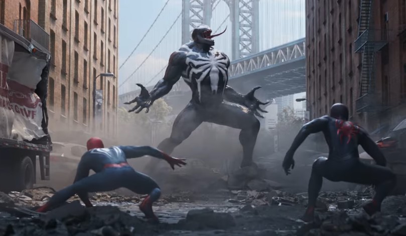 Peter and Miles Take on Venom in Latest Cinematic Trailer for Spider-Man 2