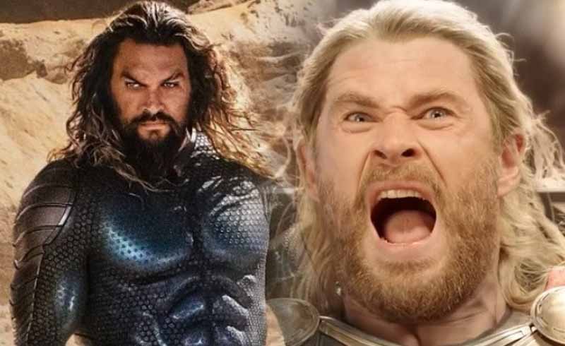 Watch Chris Hemsworth and Jason Momoa Beef about Muscles on Tiktok