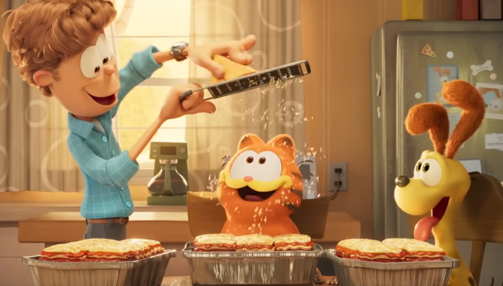 Chris Pratt Trades Mushrooms for Lasagna in First Trailer for Garfield Movie