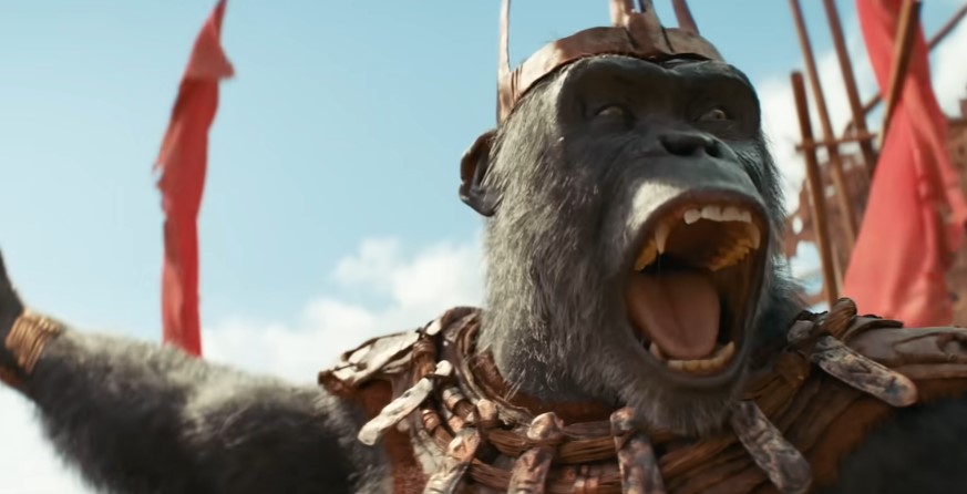 29 KOTPOTA POTA Proximus Caesar Apes Together Strong in New Clip from Kingdom of the Planet of the Apes