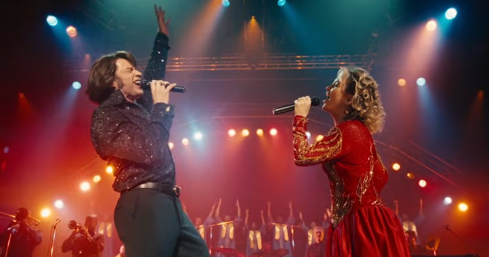 Jackman and Hudson are a Neil Diamond Cover Band in Song Sung Blue